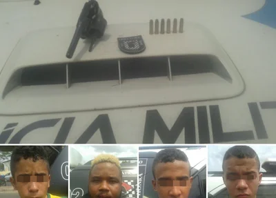 Assaltantes são apreendidos pela PM