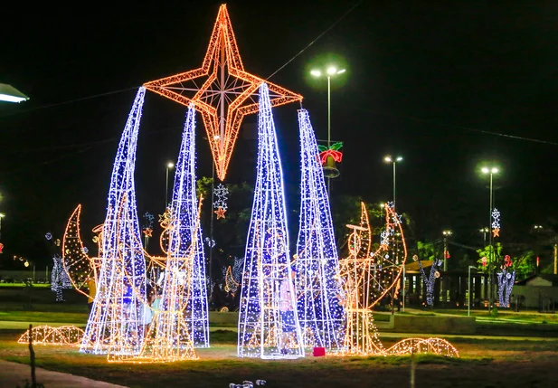 Decoração de natal no parque da cidadania