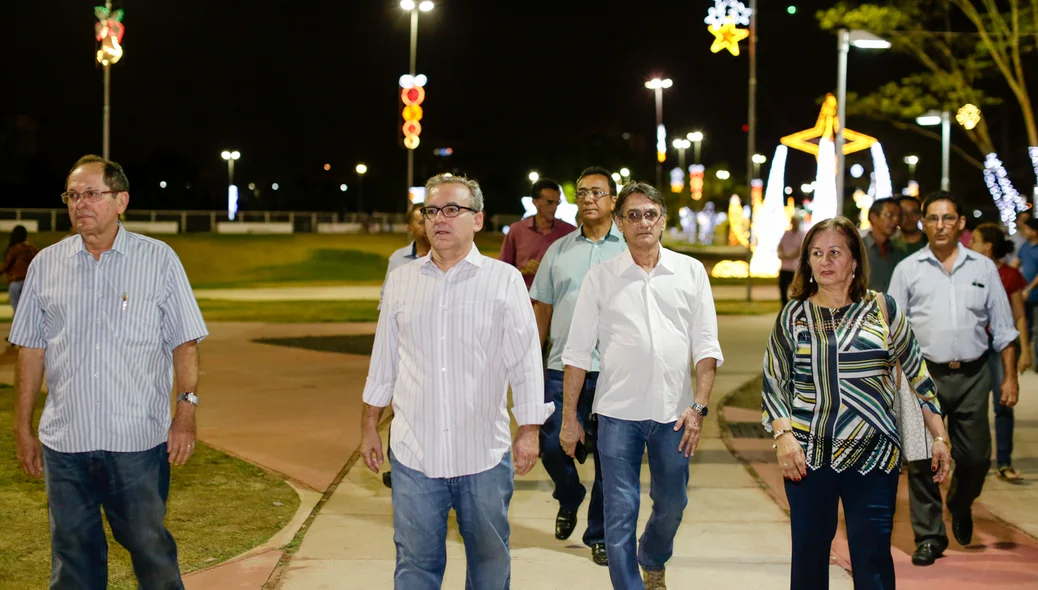 Firmino em visita ao parque da cidadania
