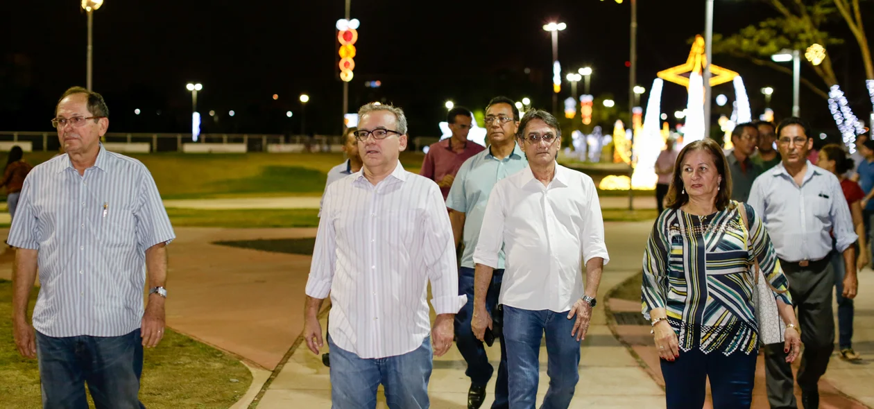 Firmino em visita ao parque da cidadania