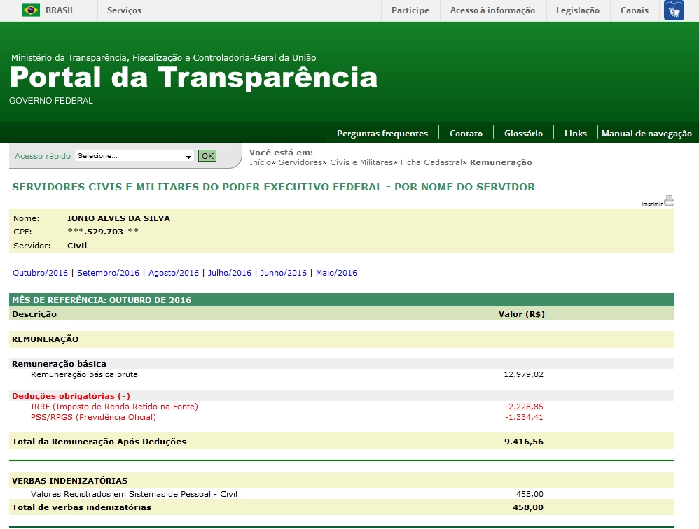 Ionio Contracheque