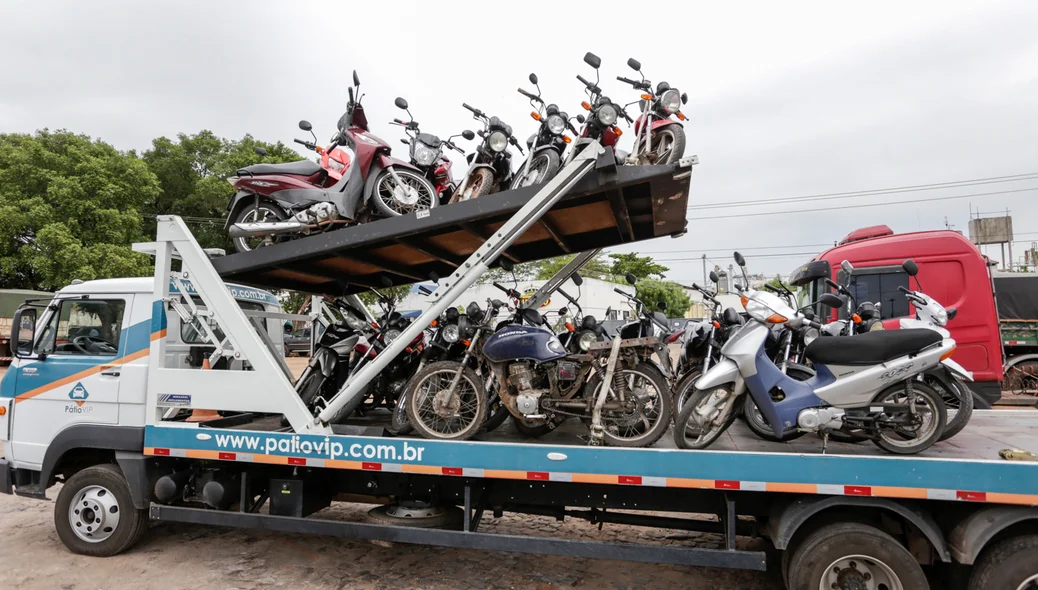 Motos apreendidas