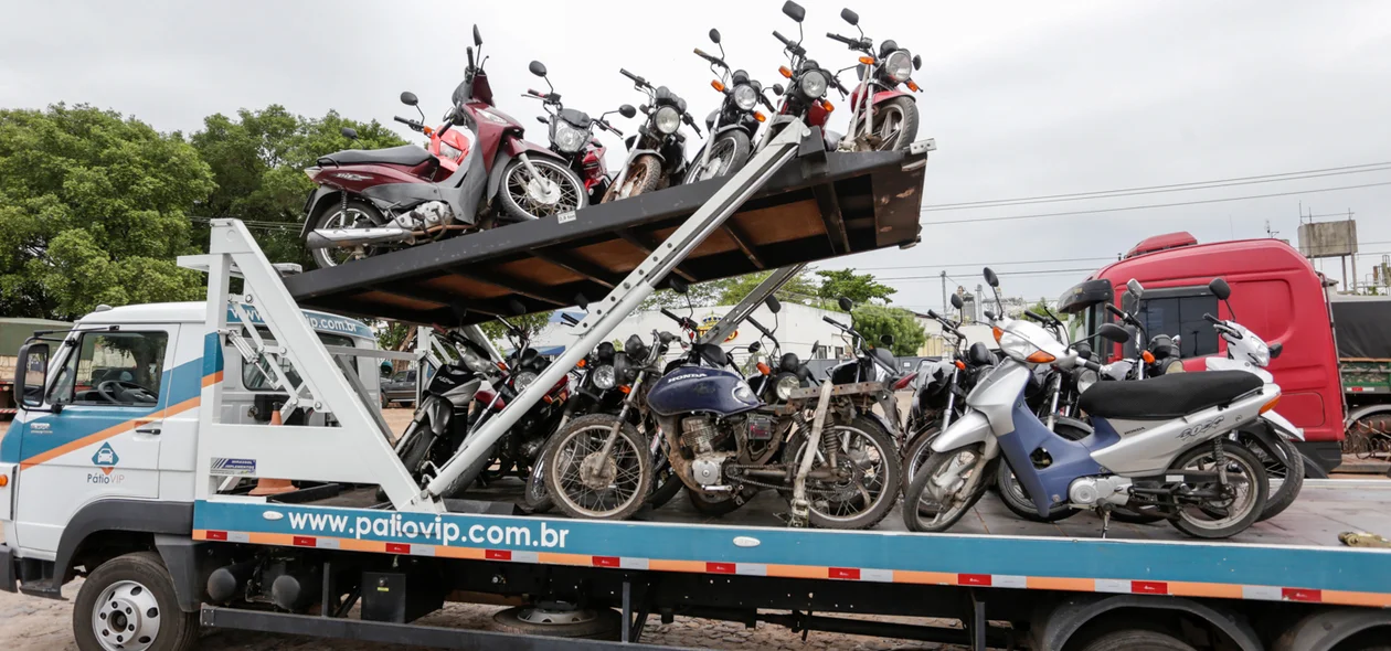 Motos apreendidas