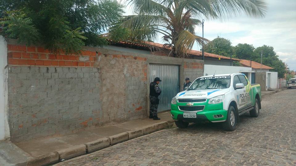 Residência onde os suspeitos foram presos