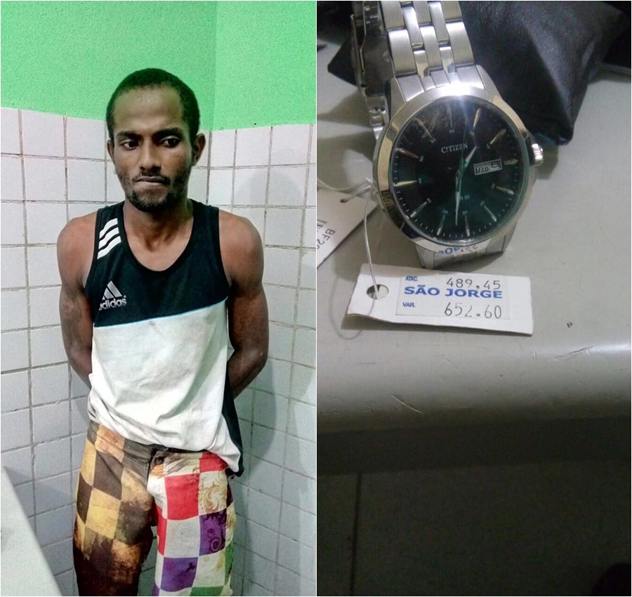 Indivíduo é preso no Centro de Teresina