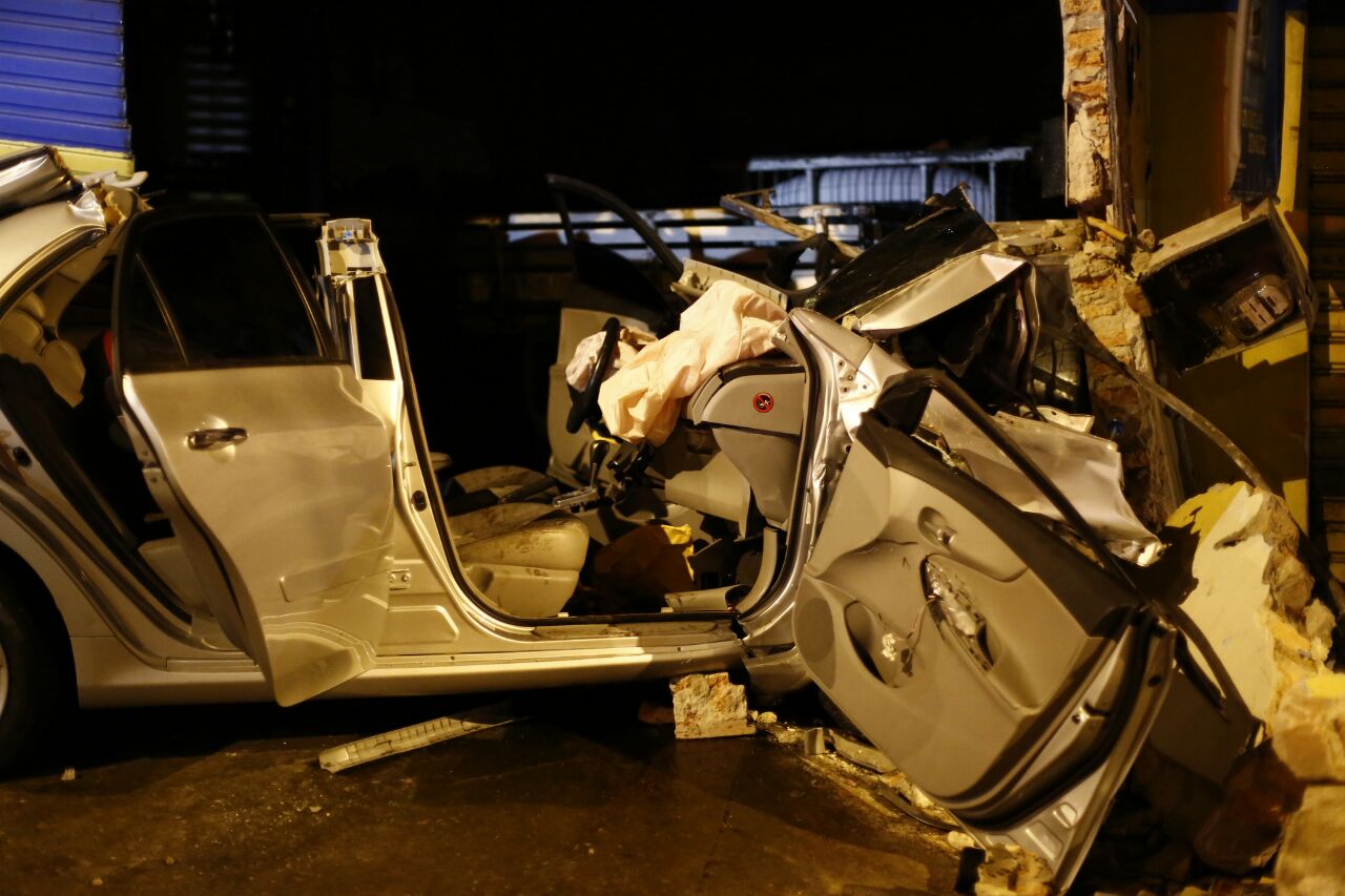 Corolla provocou acidente
