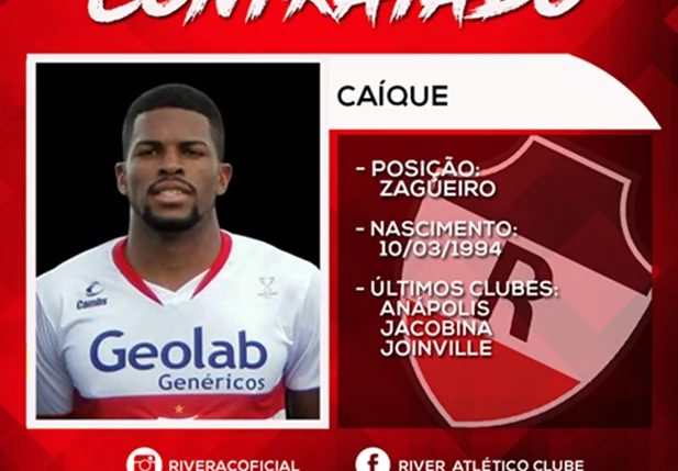 River anuncia mais um reforço para temporada 2017