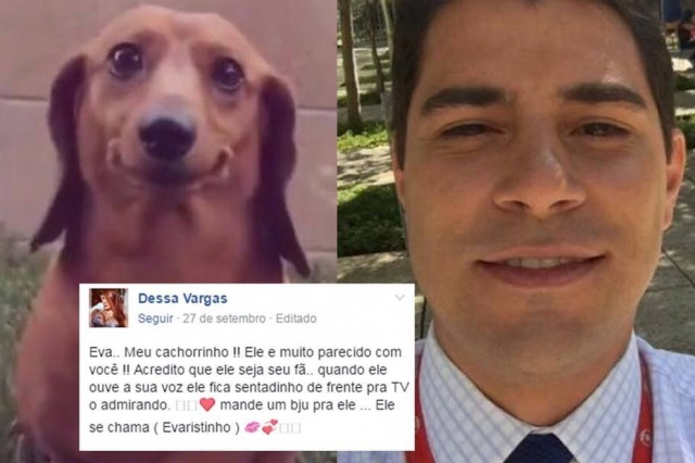 Evaristinho ficou com o título de sósia do apresentador Evaristo