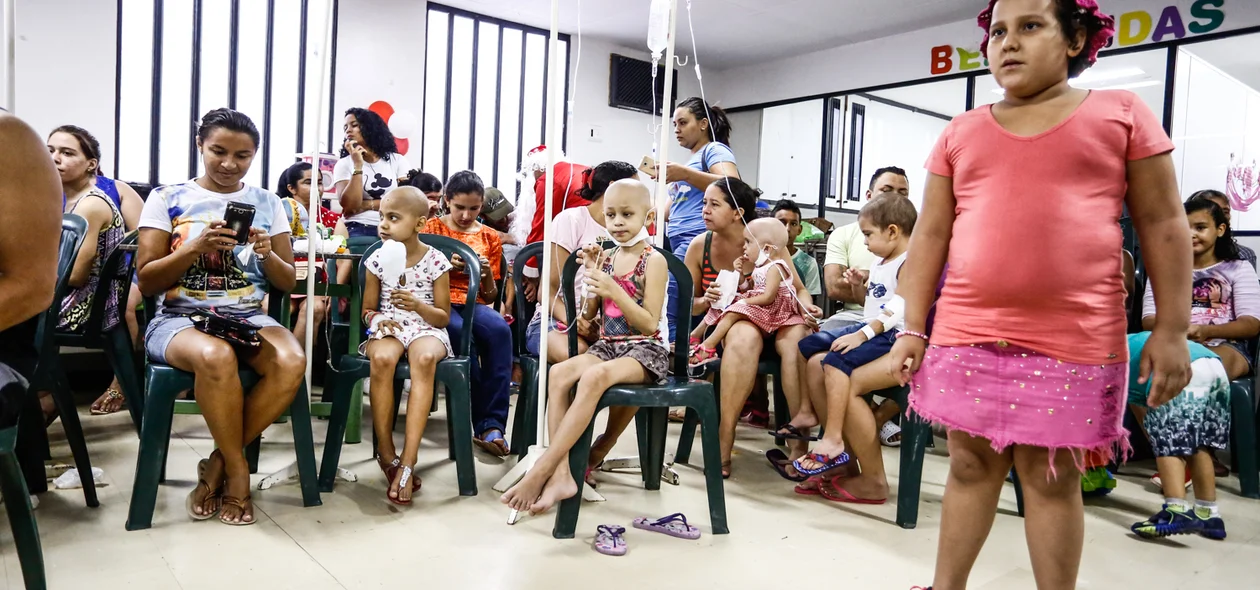 Crianças com câncer do Hospital São Marcos