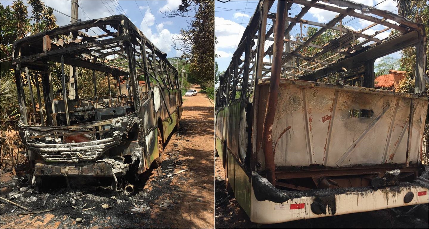 Ônibus incendiado na PI 113