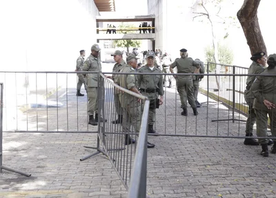 Polícia reforça segurança no local