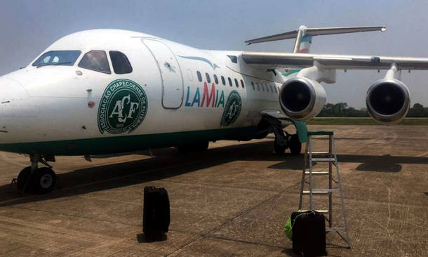 Avião pertencia a empresa LaMia