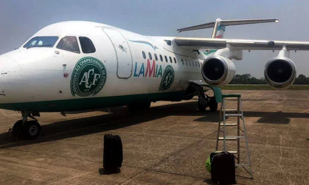 Avião pertencia a empresa LaMia