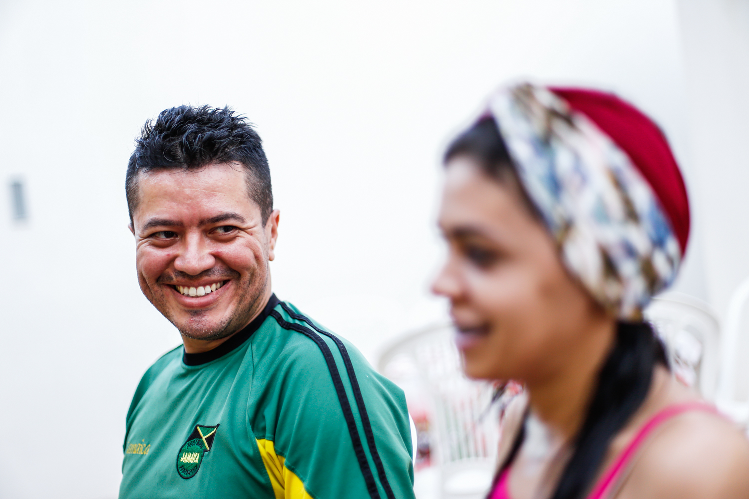 Marcos Dias feliz com a recuperação da esposa Hiasnaya Patrícia 