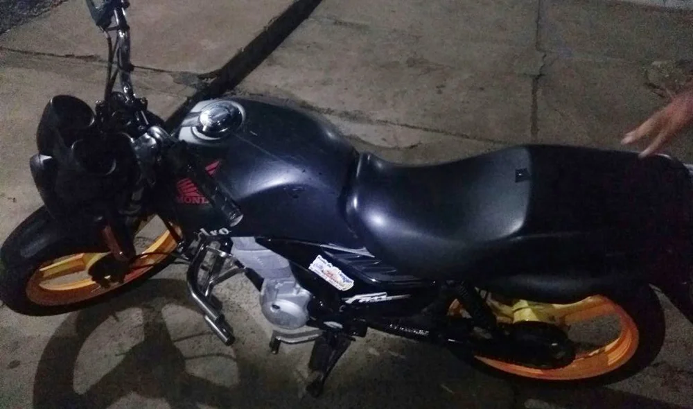 Moto apreendida com traficante