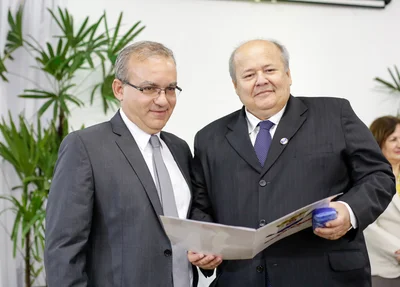 Firmino Filho e o secretário de governo Charles da Silveira