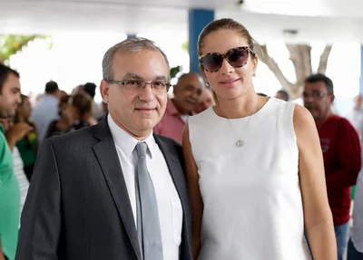 Firmino Filho e sua esposa Lucy Silveira