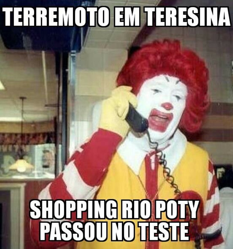 Internautas criam memes após tremor em Teresina