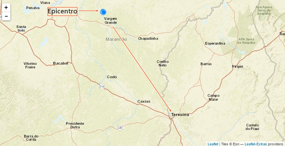 Epicentro em Vargem Grande