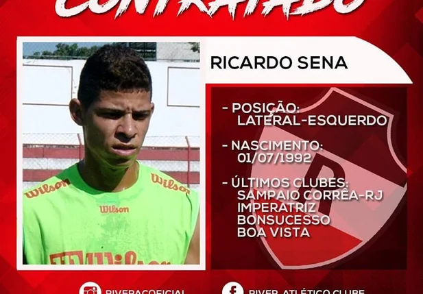 River contrata Ricardo Sena