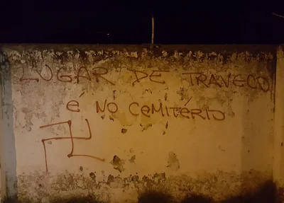 Muro do cemitério São Judas Tadeu