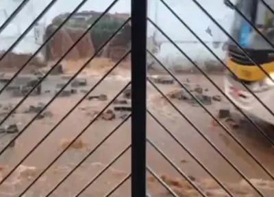 Ossos humanos invadiram as casas