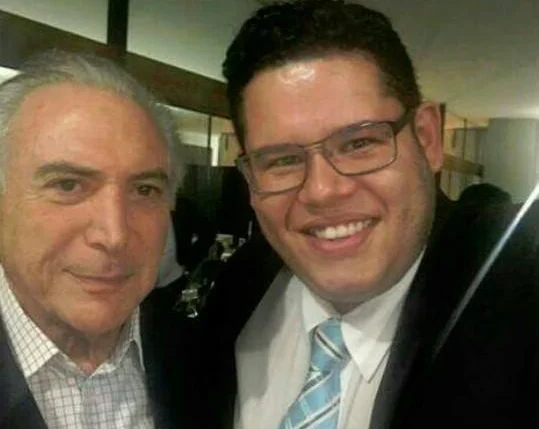 Presidente Michel Temer e Bruno Júlio