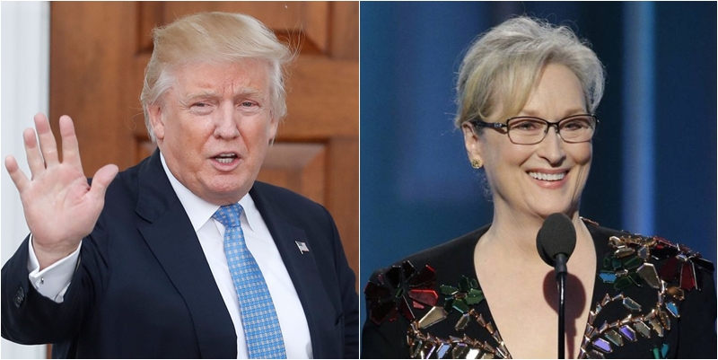 Donald Trump e Meryl Streep