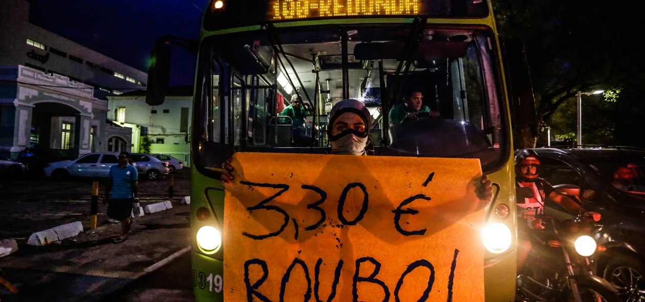 Protesto contra o aumento da passagem de ônibus em Teresina