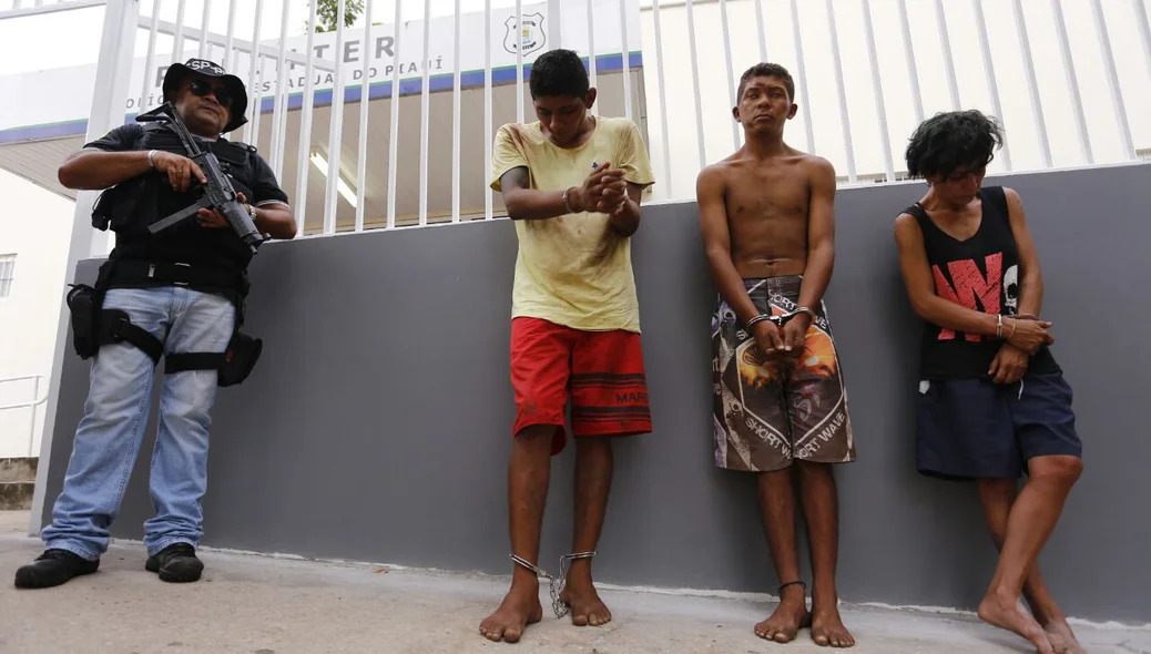Trio preso na cidade de Água Branca