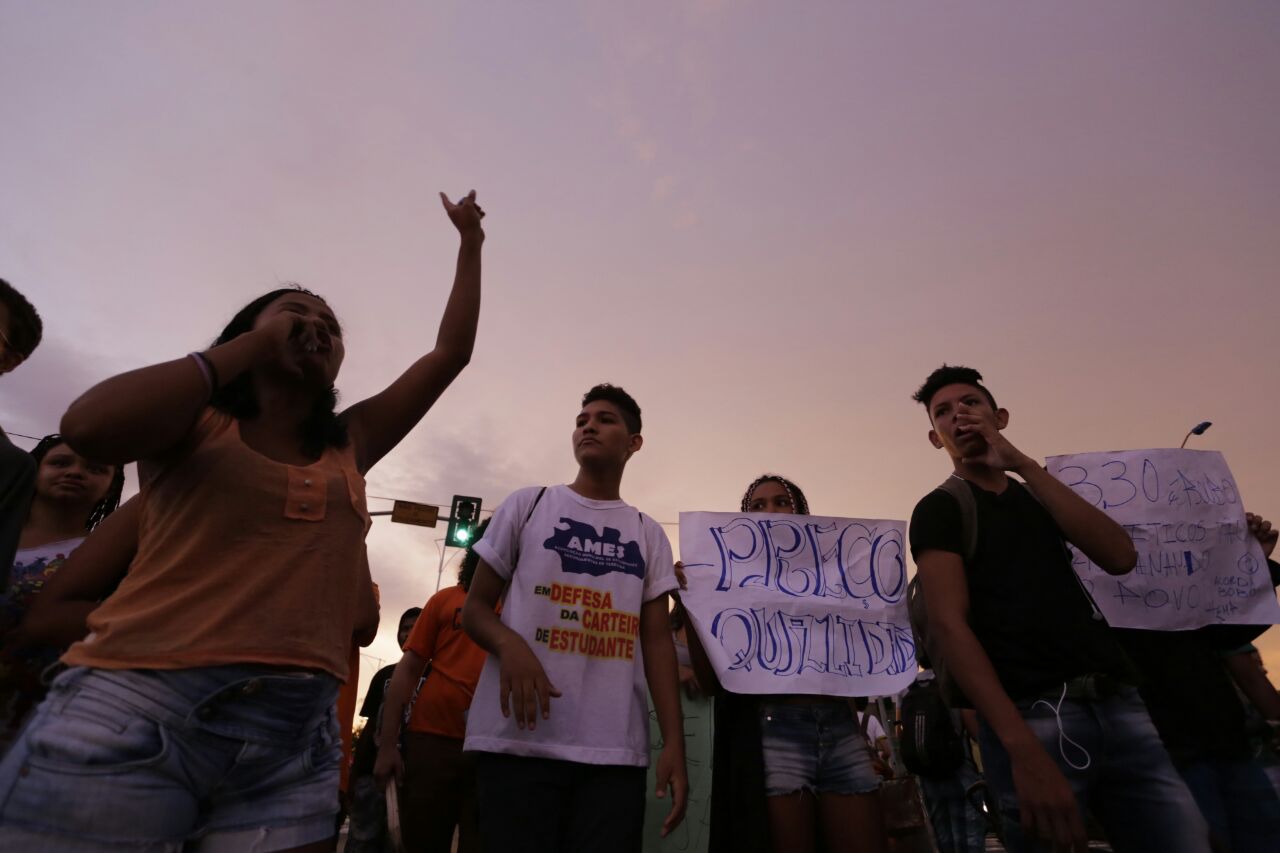 Manifestação na Frei Serafim