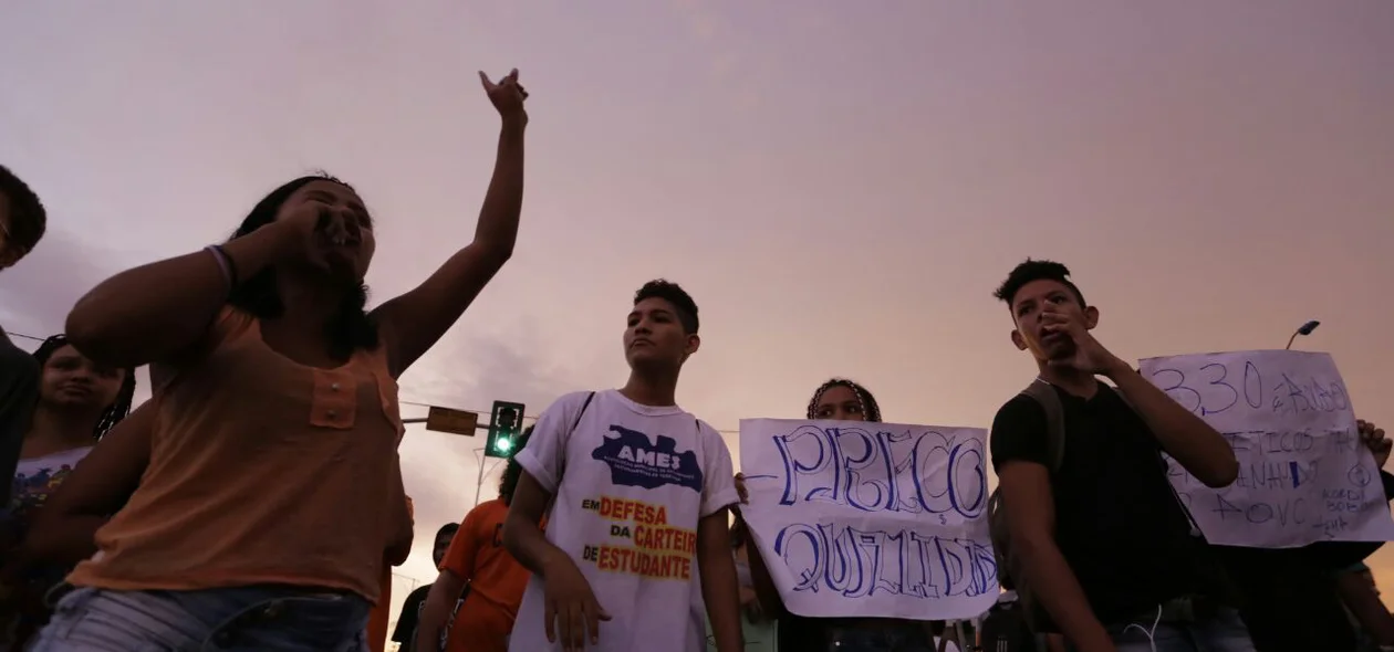 Manifestação na Frei Serafim