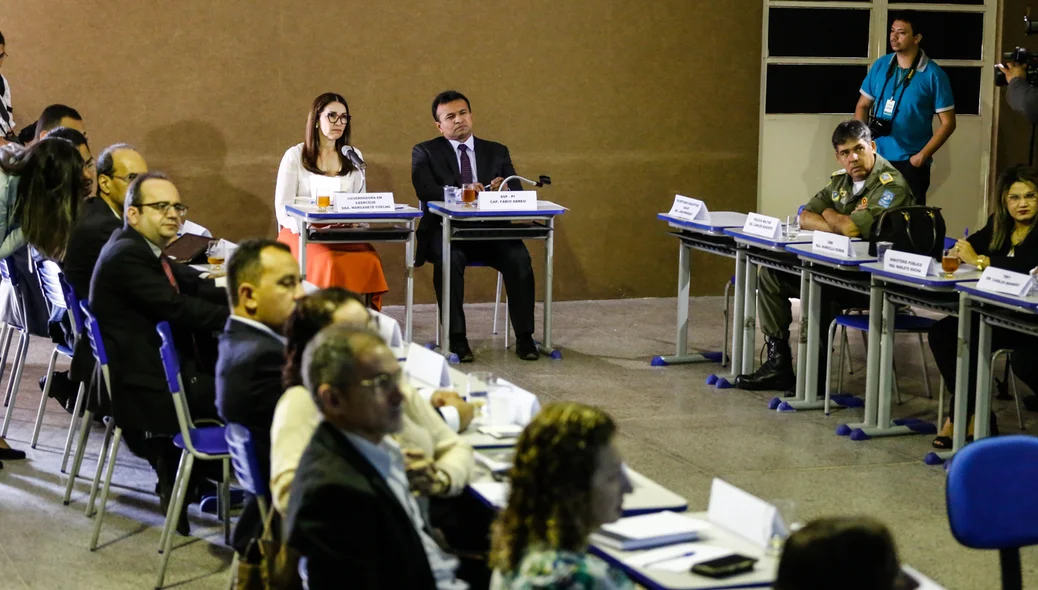 Reunião plano de segurança na acadepol 