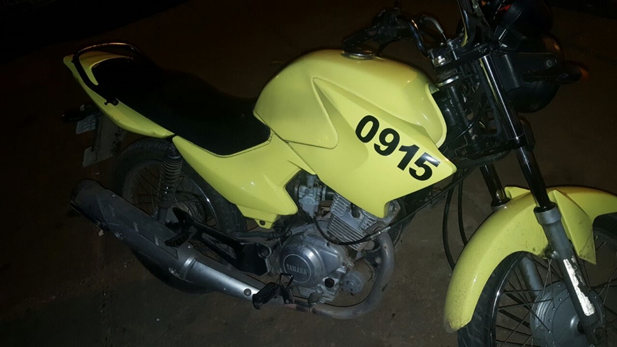Motocicleta apreendida