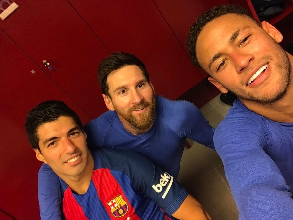 Neymar, Messi e Soarez