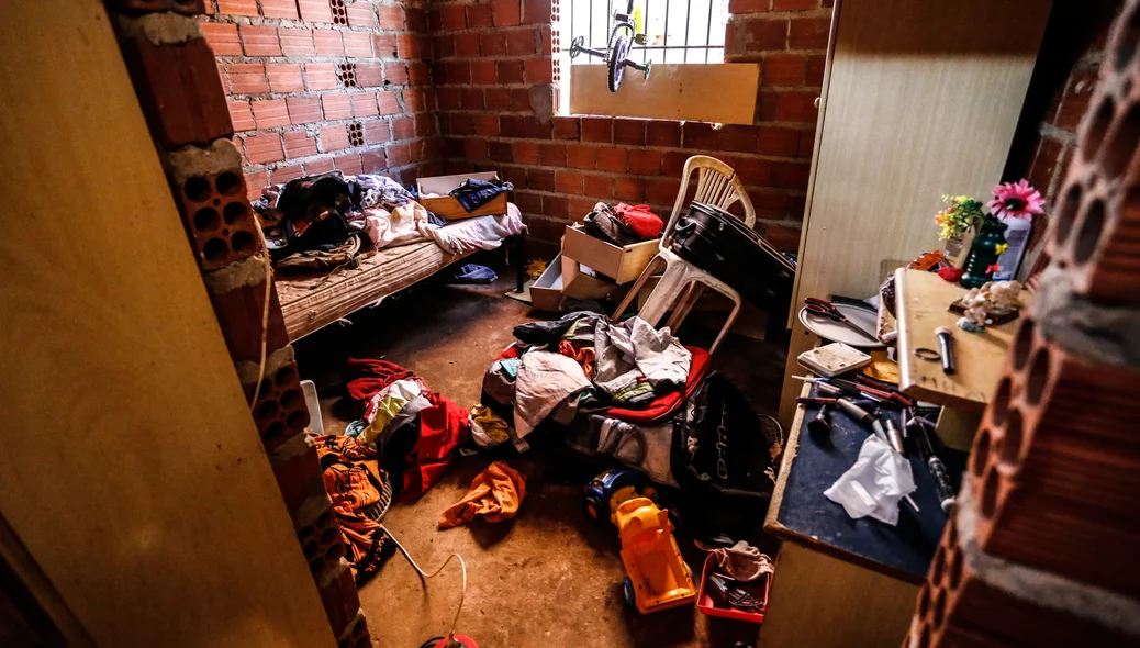 Casa onde foi localizada a droga 