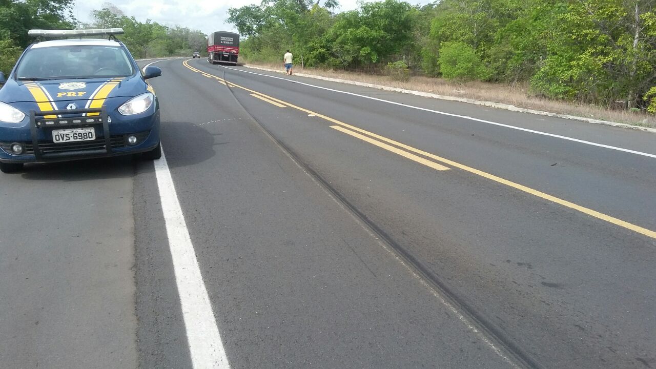 Curva na BR 343