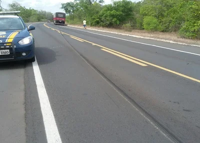 Curva na BR 343