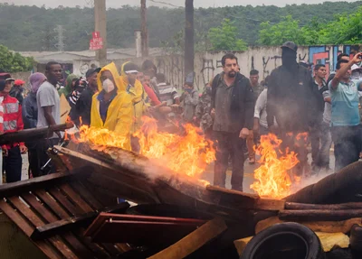 Guilherme Boulos durante manifestação