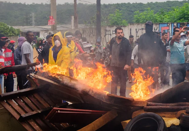 Guilherme Boulos durante manifestação