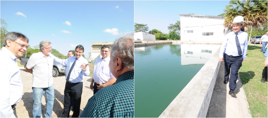 Governador Wellington Dias visitando as obras 
