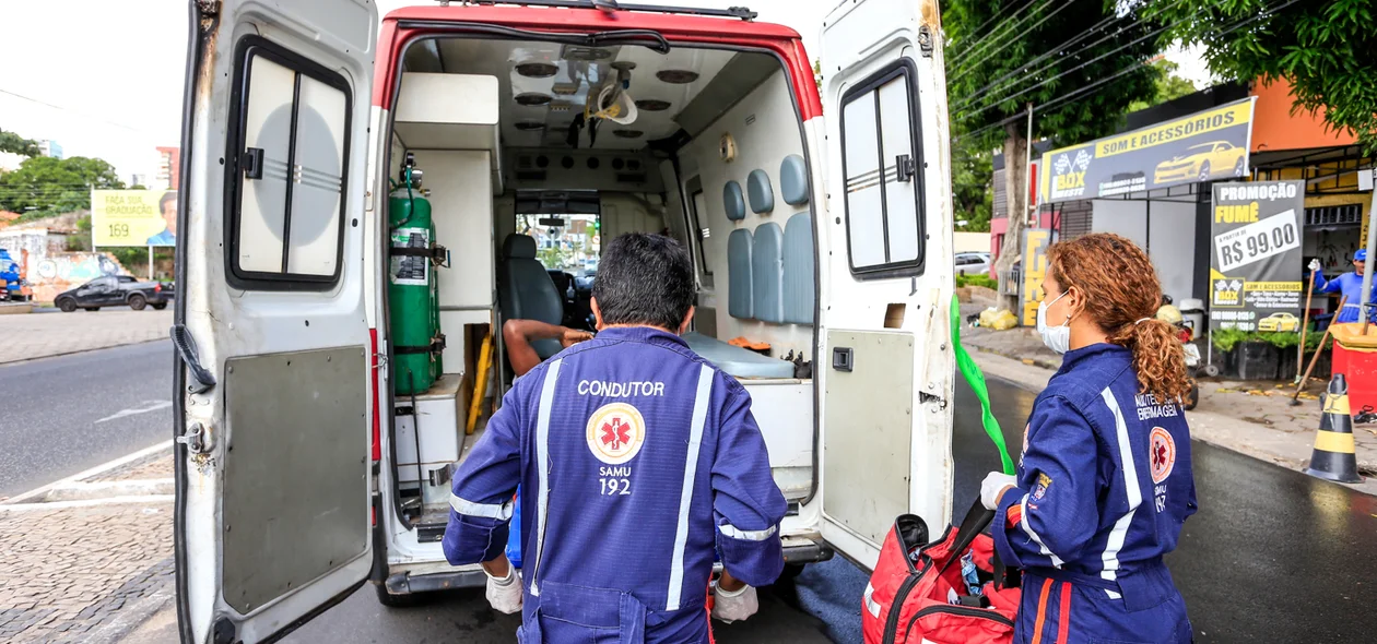 O acidentado foi encaminhado para o HUT