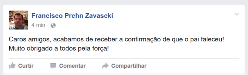 Francisco Zavascki confirma morte do ministro Teori