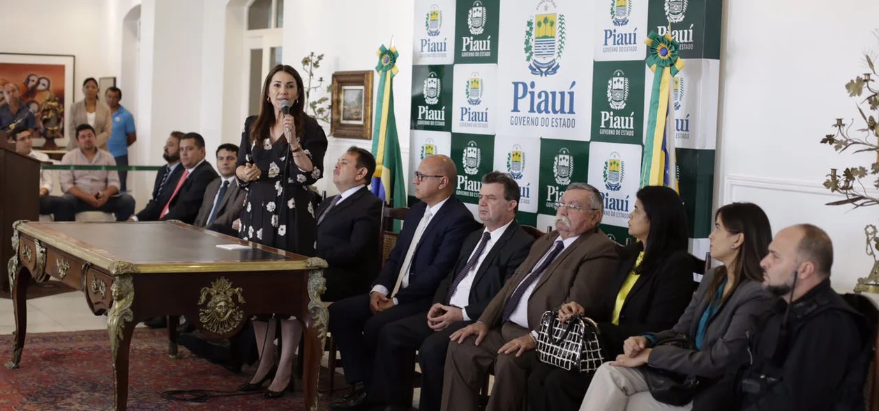 Margarete Coelho em evento da Secretaria de Justiça do Piauí