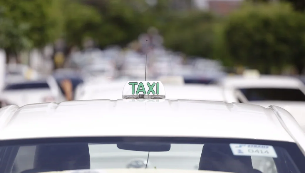 Ato realizado pelos taxistas de Teresina