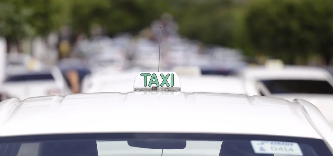 Ato realizado pelos taxistas de Teresina