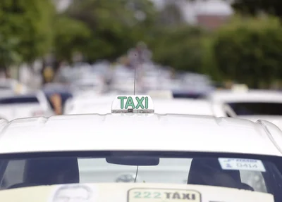 Ato realizado pelos taxistas de Teresina