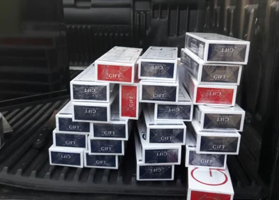 Cigarros importados apreendidos