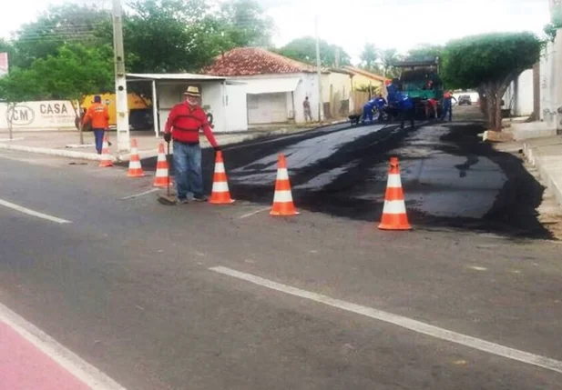 Pavimentação em Campo Maior