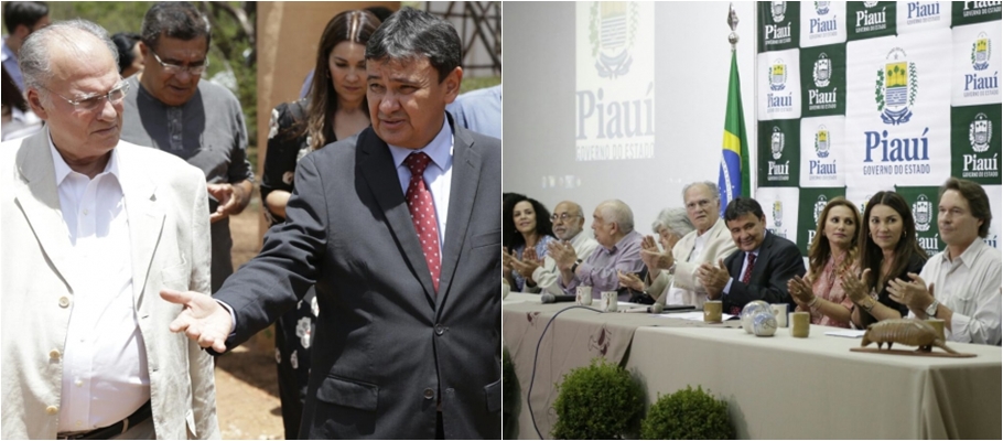 Governador acompanhado do Ministro Roberto Freire